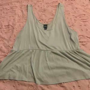 mint green tank top